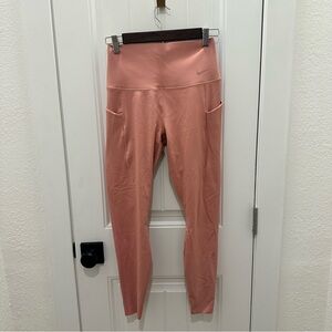 Nike Dri-Fit Leggings with Pockets — Pink / Rose / Coral — Size M